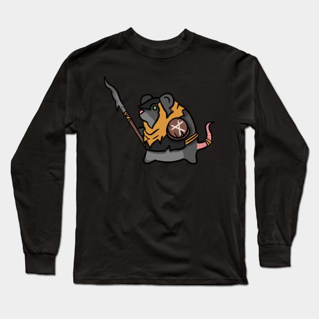 Spear War Rat Long Sleeve T-Shirt by NikkyChiken